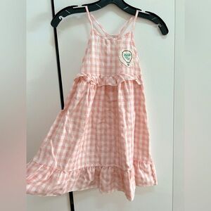 Piñata Pum MIDI Cotton Plaid Tank Girls Dress
